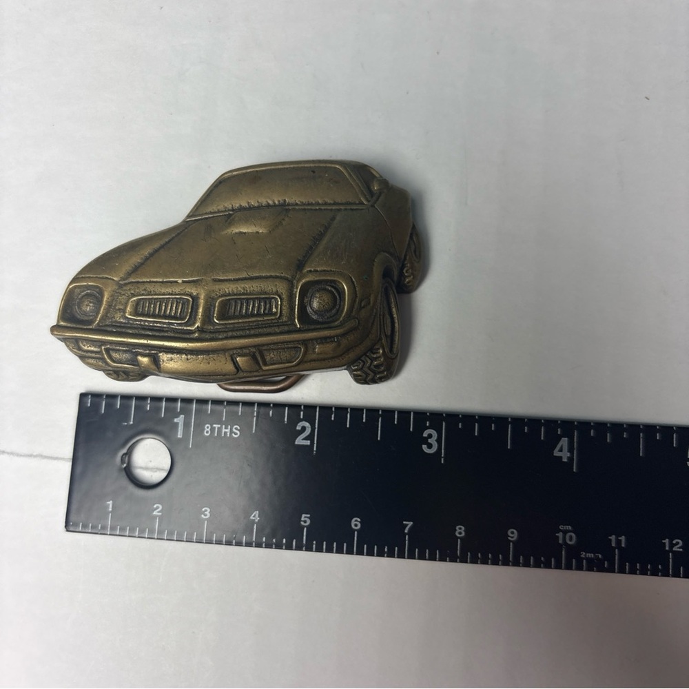 Vintage Trans Am Pontiac Belt Buckle Baron 1978 Solid Brass 6019 Taiwan Collect